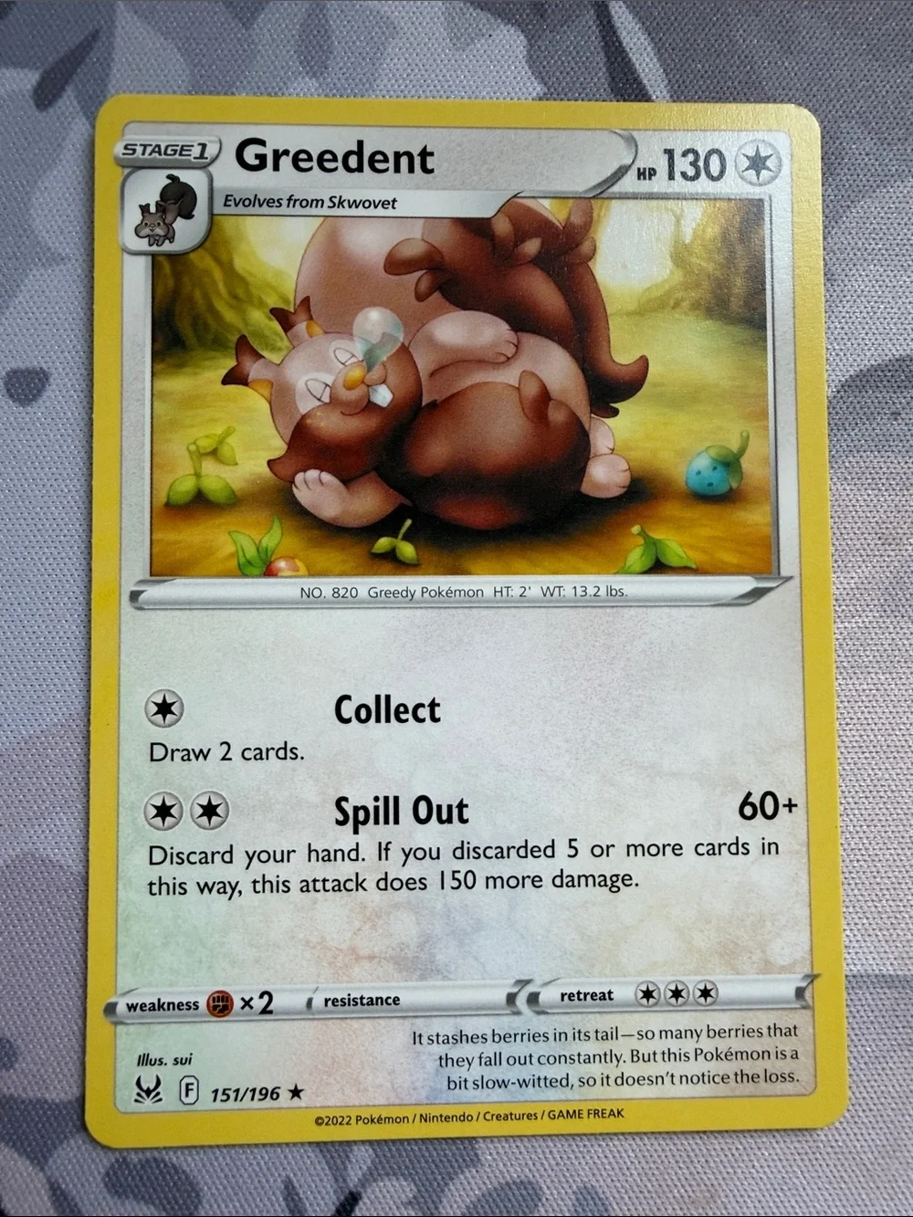 Skwovet & Greedent Collection Lot | 4 Pokémon Cards | ✨5/$25✨